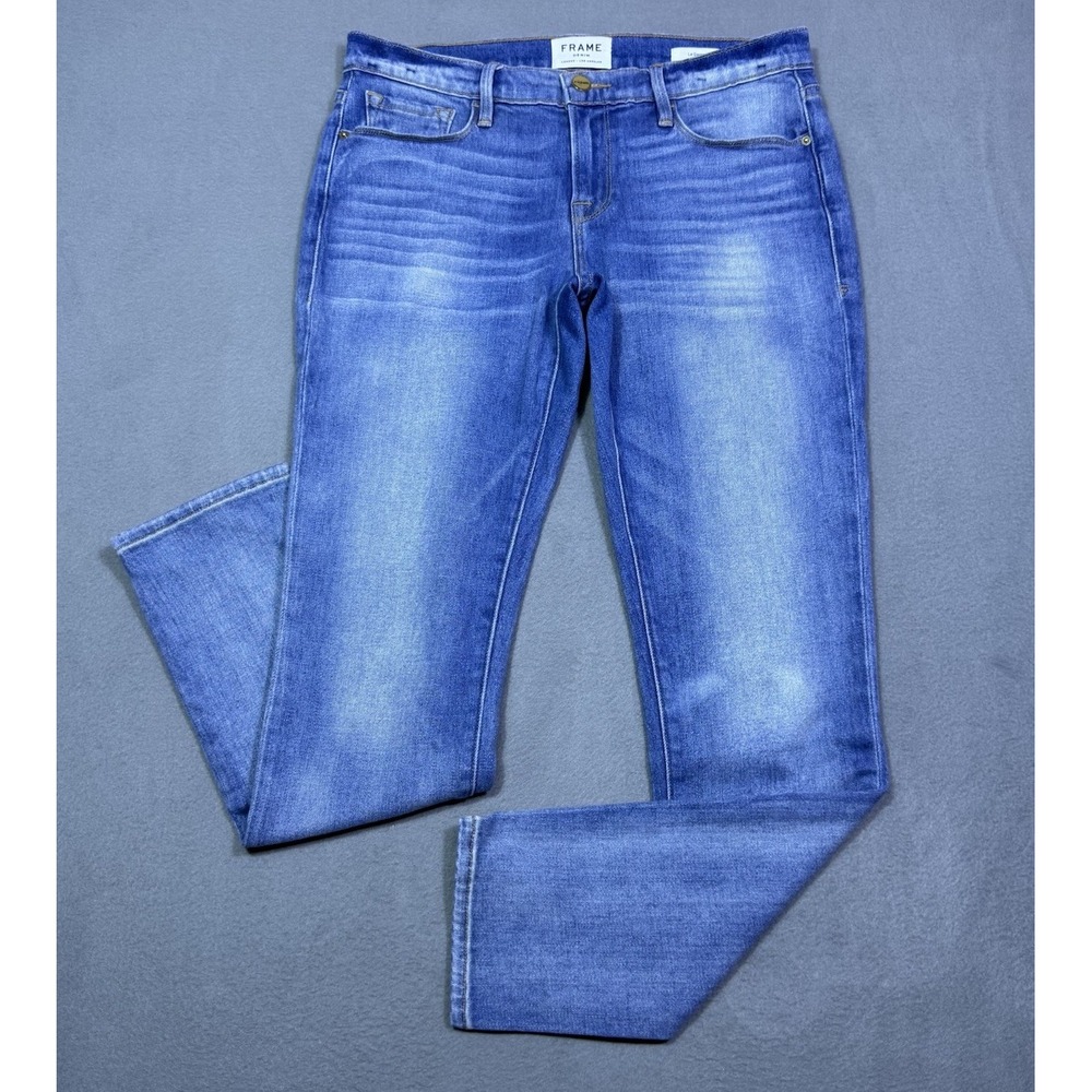 Frame Jeans Womens 25 (28x29) Le Garçon Slim Straight Tapered Silva USA Boho